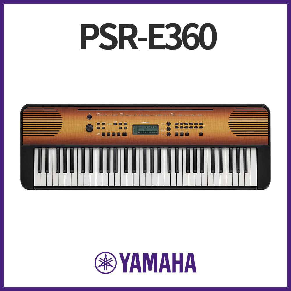 야마하: 포터블키보드 PSR-E360 _메이플