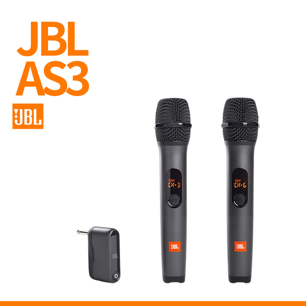JBL: 2채널 듀얼 무선 핸드마이크 AS3