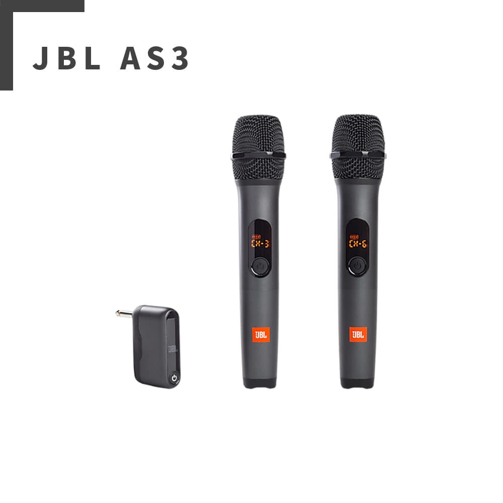 JBL 2채널 듀얼 무선 핸드마이크 AS3